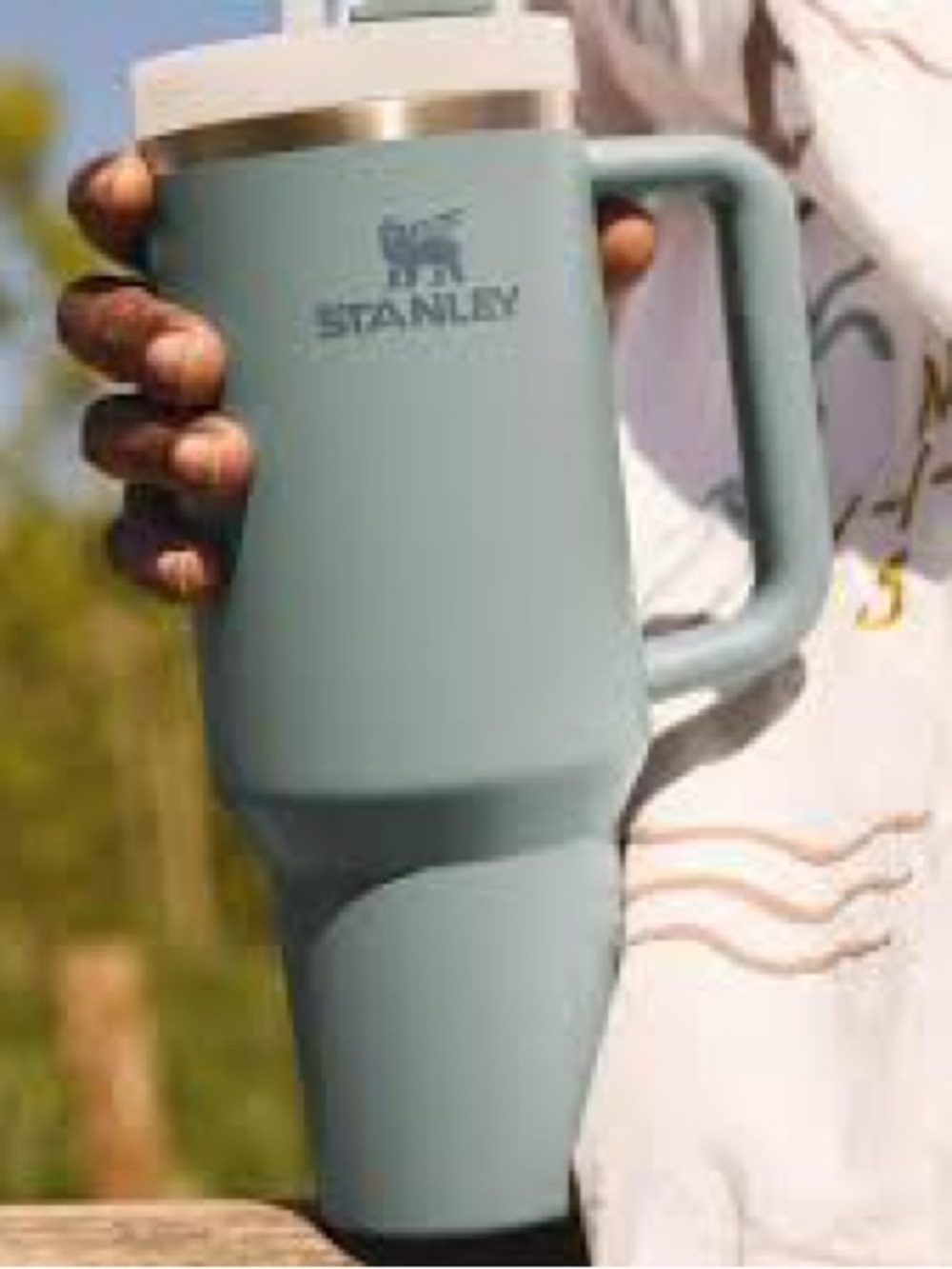 STANLEY Quencher H2.0 FlowState Stainless Steel Water Bottle Tumbler Green
